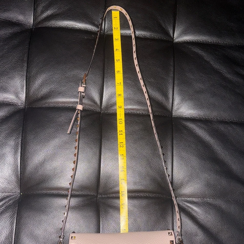 Valentino Garavani Rock Stud Leather Crossbody Bag with Gold Hardware - Picture 15 of 15